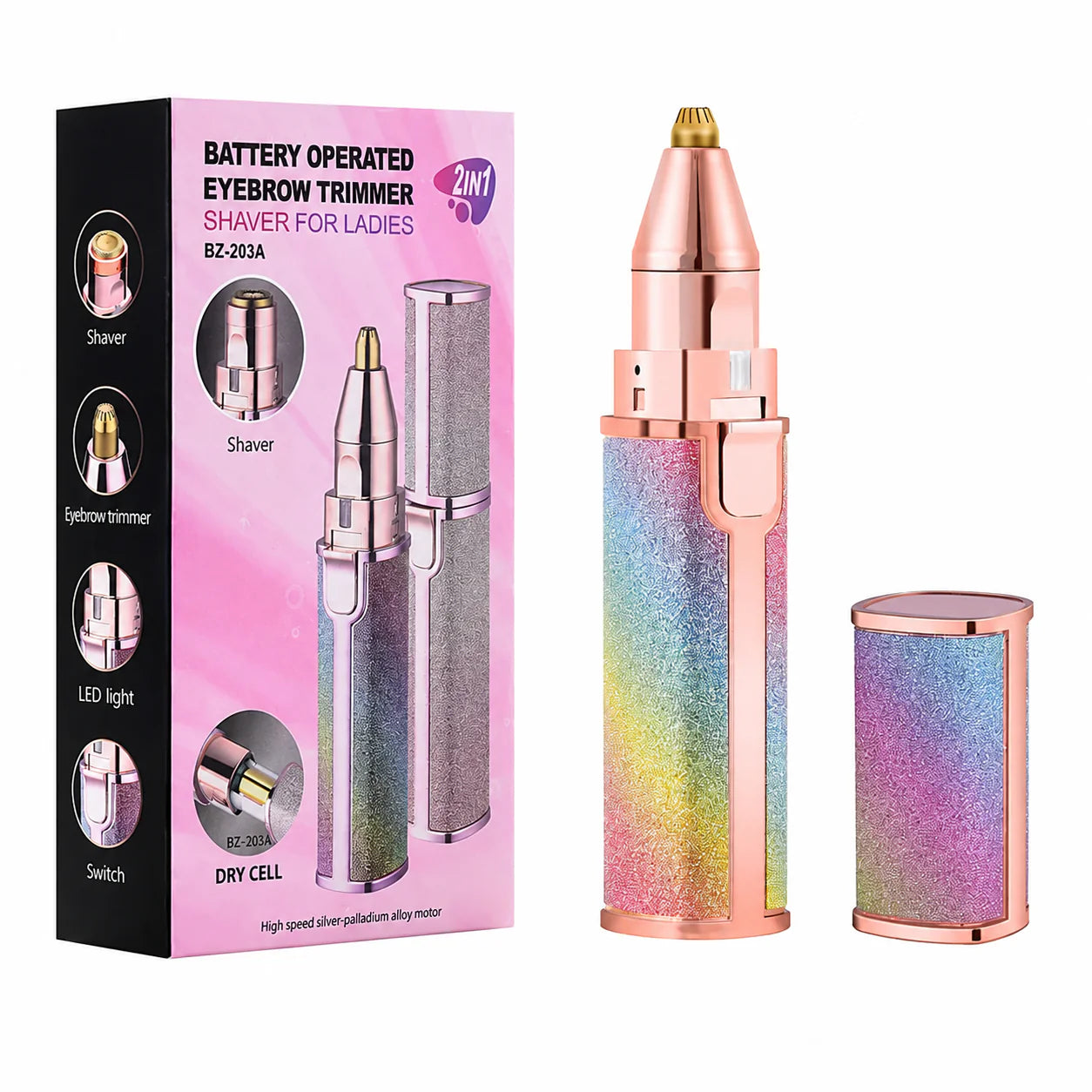 2-in-1 USB Rechargeable Eyebrow Trimmer