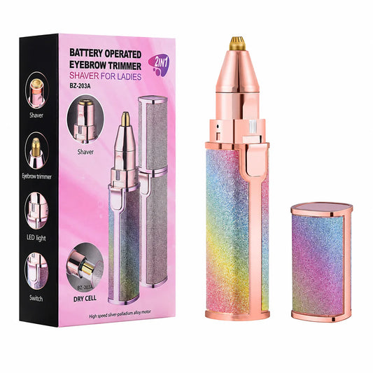 2-in-1 USB Rechargeable Eyebrow Trimmer