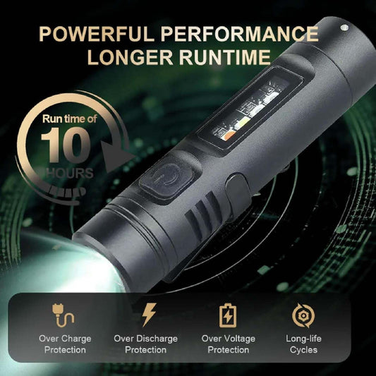 Multifunctional Mini Flashlight Keychain Made of Aluminum Alloy